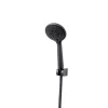 Trio douchette + flexible + support GoodHome Cavally noir