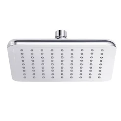 Tête de douche carrée 20 x 20 cm, chrome, Milia GoodHome