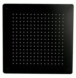 Tête de douche carrée, extra-plate en acier inoxydable DPG5005 - 50x50cm - noir