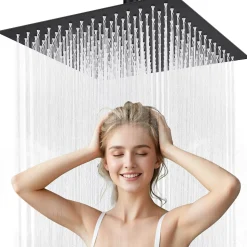 Tête de douche Inox Carrée 25cm Sofetiy Max Kit de douche