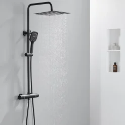 Tête de douche Inox Carrée 25cm Sofetiy Max Kit de douche