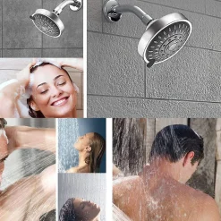 Tête de Douche, Pommeau de Douche Fixe, Pomme de Douche Anti Calcaire, Tete de Douche Haute Pression