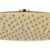Tête de douche ronde Ø30 cm, doré brossé, Edouard Rousseau