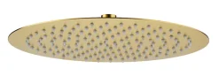 Tête de douche ronde Ø30 cm, doré brossé, Edouard Rousseau