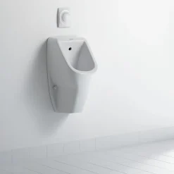 Urinoir D-CODE avec alimentation cachée - En céramique blanche