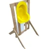 Urinoir d'extérieur en palette - Epuré - Jaune - Design bohème - Réservoir 25 litres