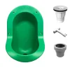 Urinoir sans eau encastrable Ti'Pi avec kit valve parachute et manchon droit - Polyéthylène - Vert