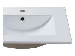 Vasque à encastrer blanche rectangle en céramique - 61 x 46,5 cm - MOTIAC