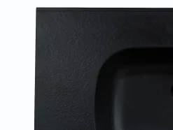 Vasque à encastrer en résine effet pierre - Noir - L80 x l46 cm - OKIWA