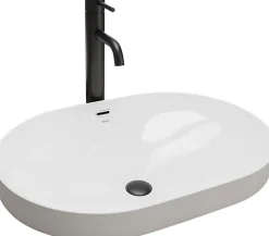 Vasque À Encastrer Rea Arleta White Oval