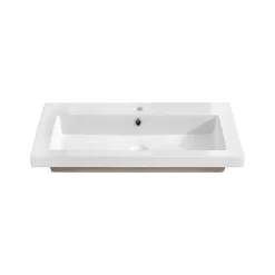 Vasque à encastrer rectangulaire - 60 x 46 cm - Blanc brillant - LIVO