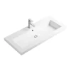 Vasque à encastrer rectangulaire - 100 x 46 cm - Blanc brillant - LIVO
