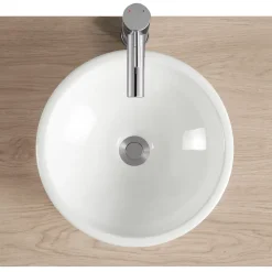 Vasque à encastrer ronde céramique blanc Oasis