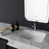 Vasque à encastrer sous plan 55 cm en céramique blanche - Taormine
