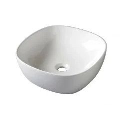 Vasque à poser 40.5 cm- blanc brillant en céramique - Vienne