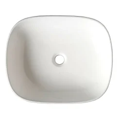 Vasque à poser 49.5 cm blanc brillant - Manille