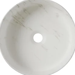 Vasque à poser Andria 36 cm - Effet marbre - Rebords fins