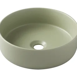Vasque à poser Andria 37cm - Vert mat - Rebords fins