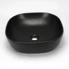 Vasque à Poser Carrée - Céramique Noir Mat - 41x41 cm - Vasco