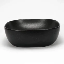 Vasque à Poser Carrée - Céramique Noir Mat - 41x41 cm - Vasco