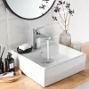 Vasque à poser carrée céramique blanche GoodHome Hendra