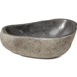 Vasque à poser en galet Pierre de Rivière D.40-50 cm - RO'MA NATURE