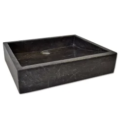 Vasque à poser en marbre noir, Coreal