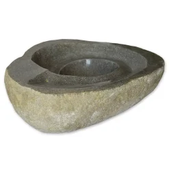 Vasque à poser en pierre de rivière Tourbillo 40