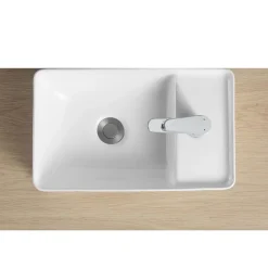 Vasque à poser ou à suspendre rectangle en céramique 43x26,5cm