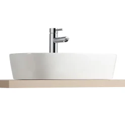 Vasque à poser ovale blanche en céramique, Homesight Faro