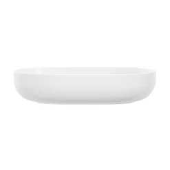 Vasque à poser ovale céramique blanc brillant GoodHome Cavally