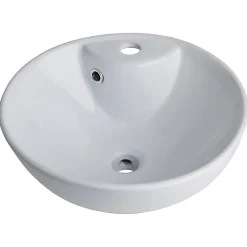 Vasque à poser porcelaine blanche 41cm- Rebords fins