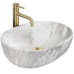 Vasque À Poser Rea Amelia Ash Matt Beige