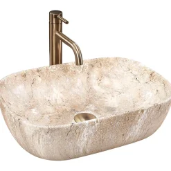 Vasque À Poser Rea Belinda Savana Beige Rectangle
