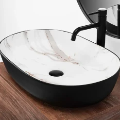 Vasque À Poser Rea Cleo 61 /Aiax Black Oval