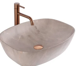 Vasque À Poser Rea Freja Beige Oval