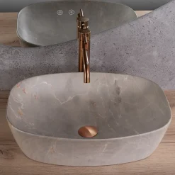 Vasque À Poser Rea Freja Beige Oval