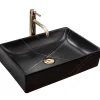 Vasque À Poser Rea Inga Marble- Nablatowa Black Rectangle