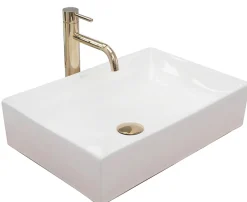 Vasque À Poser Rea Inga White Rectangle