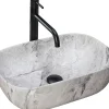 Vasque À Poser Rea Livia Stone Beige Rectangle