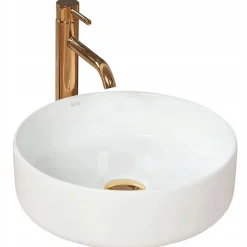Vasque À Poser Rea Sami White Round