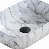 Vasque à poser rectangulaire 45,5x32,5x13,5 cm, Maibre blanc