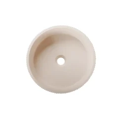 Vasque à poser ronde béton beige Ø37 x H.12 cm Homesight Balte