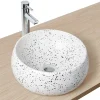Vasque à poser ronde coloris Terrazzo Ø40 x H.15 cm