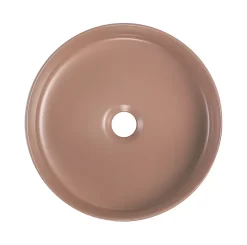 Vasque à poser ronde céramique terracotta mat Ø36 x H.12 cm Homesight Romeo