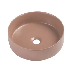 Vasque à poser ronde céramique terracotta mat Ø36 x H.12 cm Homesight Romeo