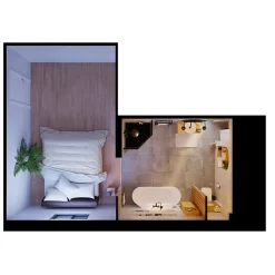 Vasque à poser ronde céramique blanc mat GoodHome Samal