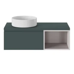 Vasque à poser ronde céramique blanc mat GoodHome Samal