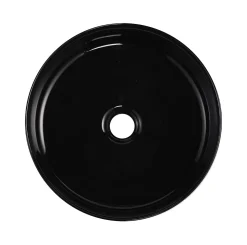 Vasque à poser ronde céramique noir brillant Ø36 x H.12 cm Homesight Romeo