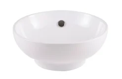 Vasque à poser ronde céramique blanche GoodHome Nura